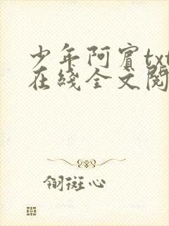 少年阿宾txt在线全文阅读封面