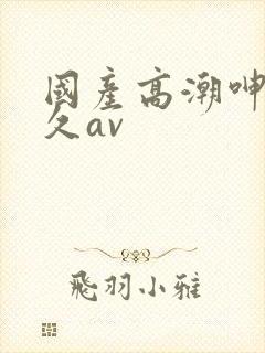 国产高潮呻吟久久av