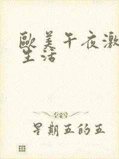 欧美午夜激情性生活