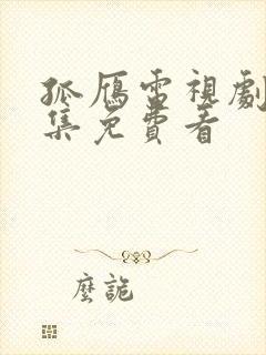 孤雁电视剧45集免费看