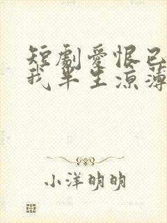 短剧爱恨已逝许我半生凉薄在线观看