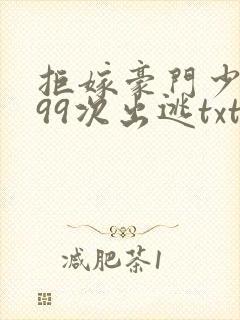 拒嫁豪门少夫人99次出逃txt下载