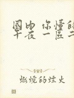 国内 你懂的 午夜 一区二区三区封面