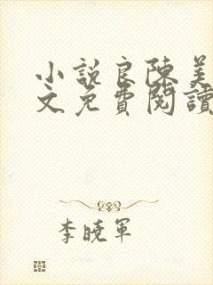 小说良陈美锦全文免费阅读