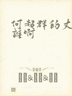 何超群的丈夫是谁啊