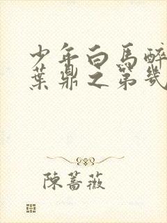 少年白马醉春风叶鼎之第几集出场