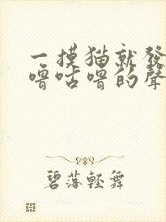 一摸猫就发出咕噜咕噜的声音