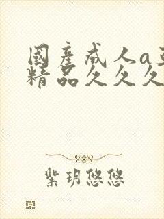 国产成人a亚洲精品久久久久