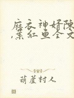 麻衣神婿陈黄皮,叶红鱼全文免费下载txt