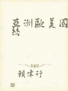 亚洲欧美国产黑丝封面