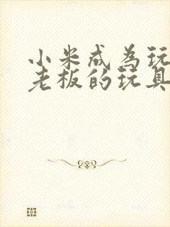 小米成为玩具店老板的玩具