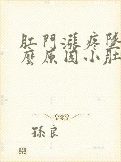 肛门涨疼坠是什么原因小肚子也疼