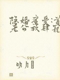 隐婚蜜爱:首席老公放肆宠