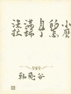 没满月的小狗狗拉稀了怎么办