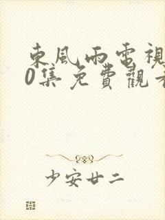 东风雨电视剧40集免费观看