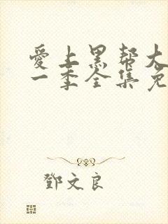 爱上黑帮大佬第一季全集免费观看封面