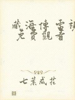 藏海传 电视剧 免费观看封面