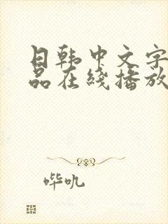日韩中文字幕精品在线播放封面