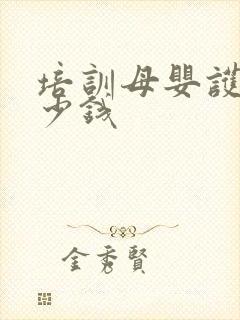 培训母婴护理多少钱