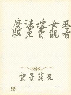 魔法坏女巫国语版免费观看封面