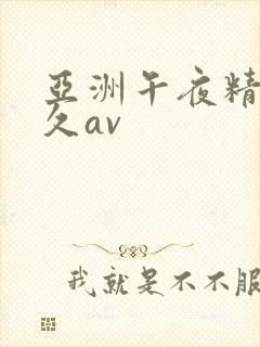 亚洲午夜精品久久av