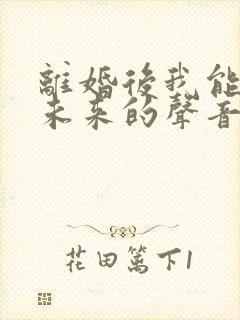 离婚后我能听到未来的声音txt八零