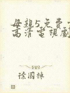 母亲5免费完整高清电视剧在线看封面