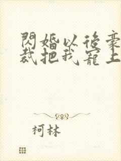 闪婚以后豪门总裁把我宠上天