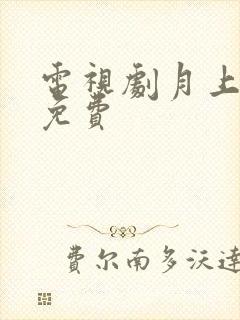 电视剧月上重火免费