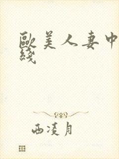 欧美人妻中字在线