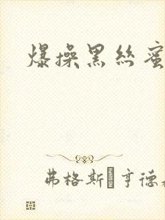 爆操黑丝蜜桃臀