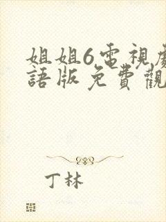 姐姐6电视剧国语版免费观看