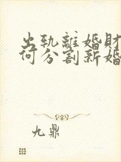 出轨离婚财产如何分割新婚姻法