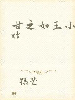 甘之如玉小说txt封面