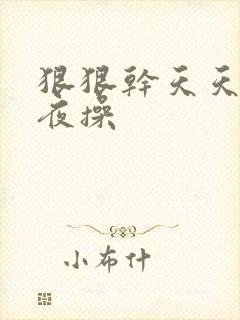 狠狠干天天日夜夜操