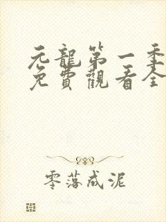 元龙第一季动漫免费观看全集