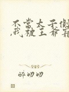 不当太子侧妃后,我被王爷宠成宝女主