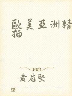 欧美亚洲精品偷拍