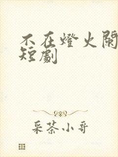 不在灯火阑珊处短剧