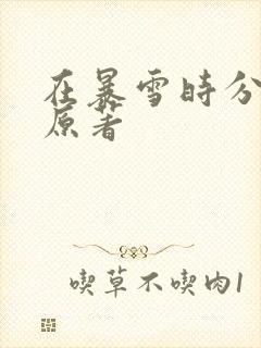 在暴雪时分小说原著