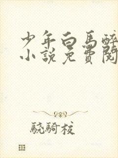 少年白马醉春风小说免费阅读