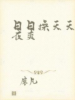 日日操天天操夜夜爽