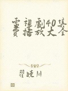 电视剧40集免费播放大全