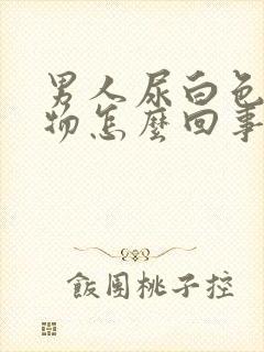 男人尿白色沉淀物怎么回事