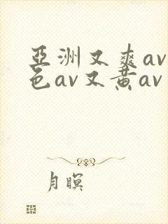 亚洲又爽av又色av又黄av