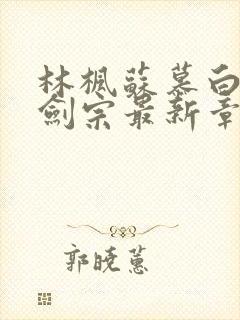 林枫苏慕白神霄剑宗最新章节列表