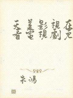 天美影视在线观看电视剧免费播放封面