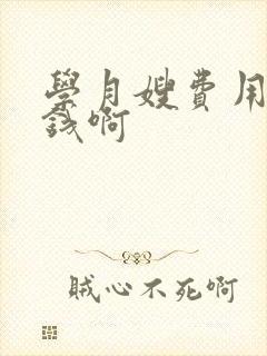 学月嫂费用多少钱啊