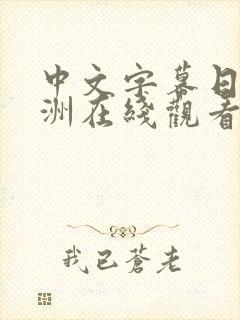 中文字幕日韩亚洲在线观看封面