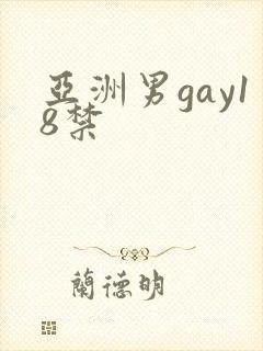 亚洲男gay18禁封面